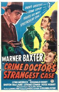 Постер The Crime Doctor's Strangest Case