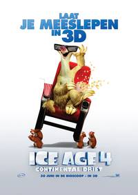 Постер Ледниковый период 4. Континентальный дрейф 3D