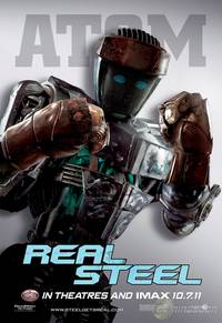 Постер Живая сталь (Реальная сталь)