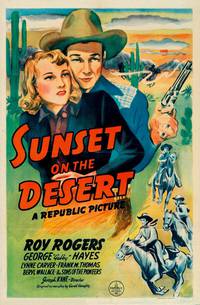 Постер Sunset on the Desert