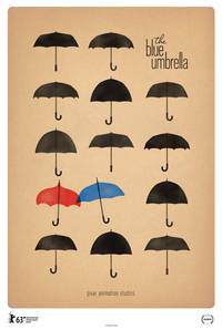 Постер Синий зонтик