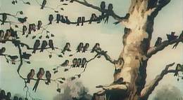 Кадр из фильма "Ворона и Лисица, Кукушка и Петух" - 2