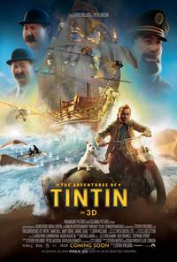 Постер Приключения Тинтина: Тайна единорога 3D